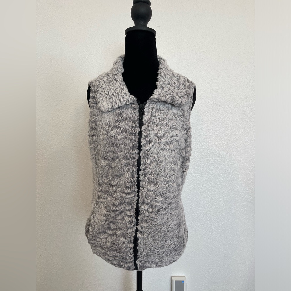 Women's Plush Gray Vest